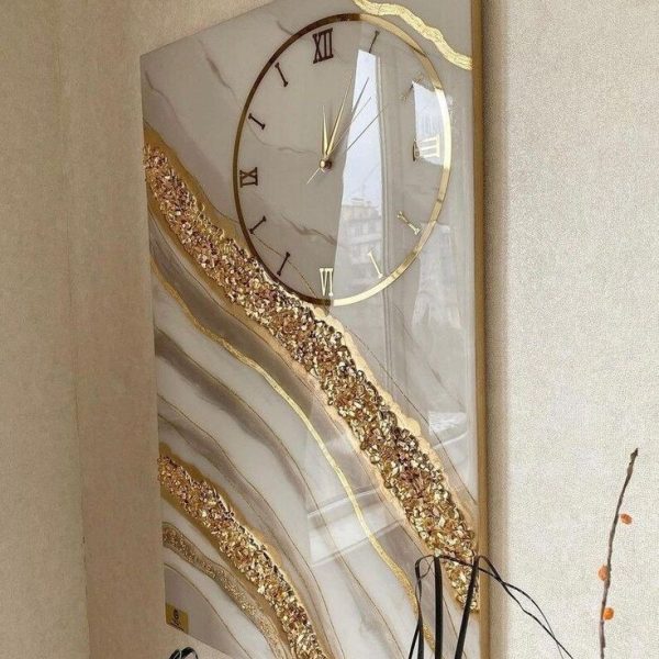 Golden Mirage Clock